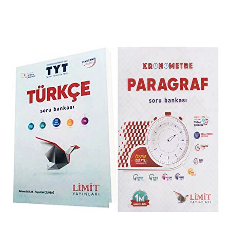 Limit TYT Türkçe ve Kronometre Paragraf Soru Bankası Seti 2 Kitap