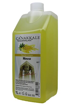 Mimoza Çiçeği Kolonyası -1 Litre -(BİDON) Korumalı Kapak - Yeni Model