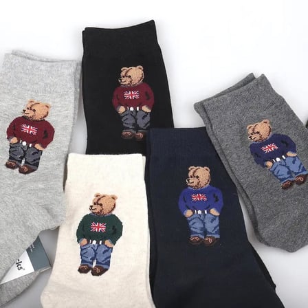 5'li Renkli Desenli Eğlenceli Çorap Set