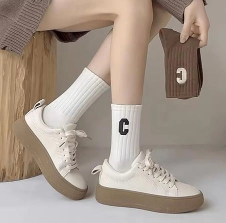 5'li Ekonomik Paket Kolej Tenis Çorap Set