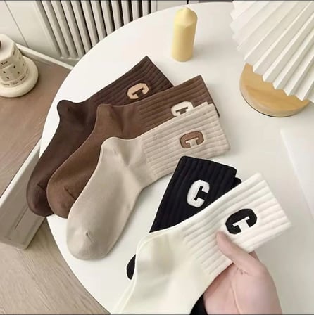5'li Ekonomik Paket Kolej Tenis Çorap Set