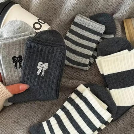 5'li Ekonomik Paket Kolej Tenis Çorap Set