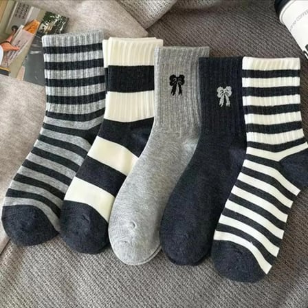 5'li Ekonomik Paket Kolej Tenis Çorap Set