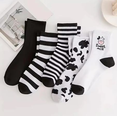 5'li Ekonomik Paket Kolej Tenis Çorap Set