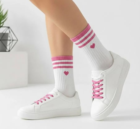 5'li Ekonomik Paket Kolej Tenis Çorap Set