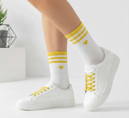 5'li Ekonomik Paket Kolej Tenis Çorap Set