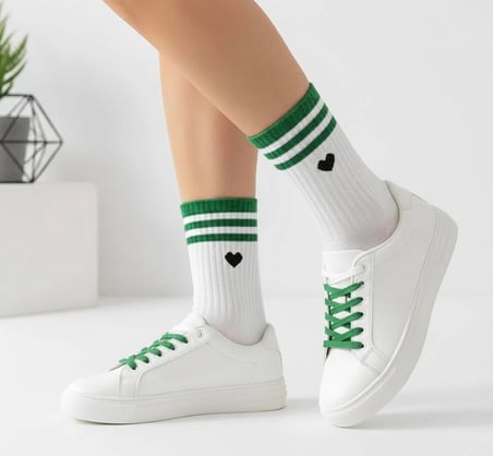 5'li Ekonomik Paket Kolej Tenis Çorap Set