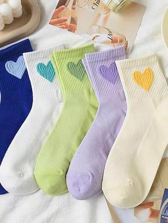 5'li Ekonomik Paket Kolej Tenis Çorap Set