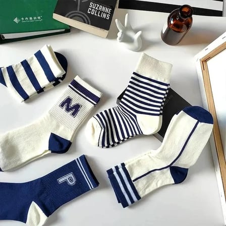 5'li Ekonomik Paket Kolej Tenis Çorap Set