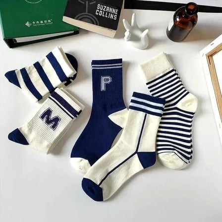 5'li Ekonomik Paket Kolej Tenis Çorap Set