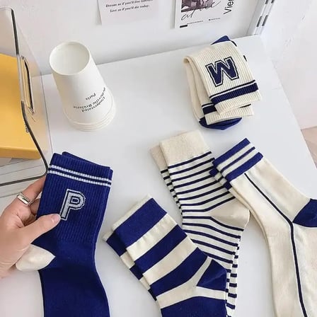 5'li Ekonomik Paket Kolej Tenis Çorap Set