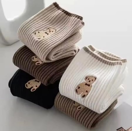 6'lı Ekonomik Paket Desenli Kolej Tenis Çorap Set