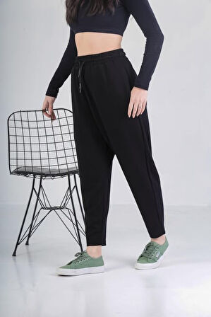 Siyah Baget Pantolon