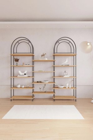 Çevir Kur Bohem Atlantik Çam Raf – Çok Amaçlı Dekoratif Dolap & Kitaplık 199x203x29