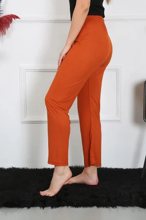 Kadın Pamuk Penye Tek Alt Pijama Kremit MERY WOMAN