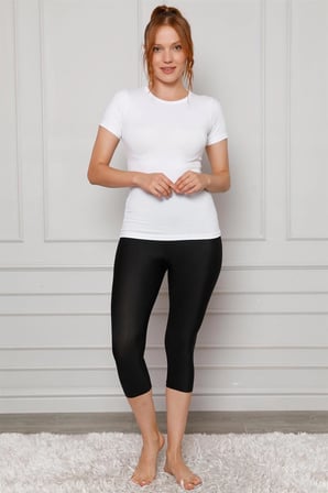 Microfiber Kapri Tayt Siyah MERY WOMAN