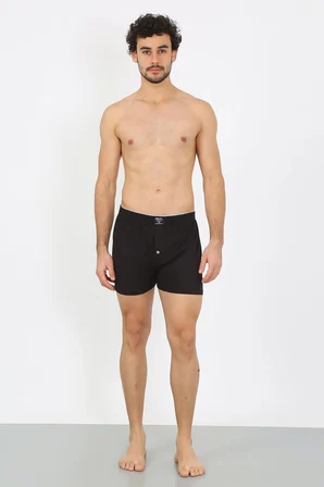 Erkek Penye Boxer Siyah MERY WOMAN