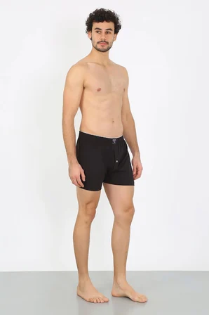 Erkek Penye Boxer Siyah MERY WOMAN