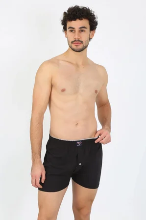 Erkek Penye Boxer Siyah MERY WOMAN
