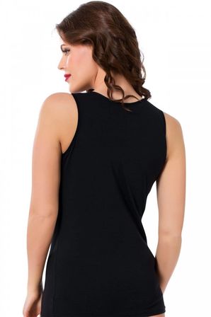 Bayan Kalın Askılı Body Siyah MERY WOMAN