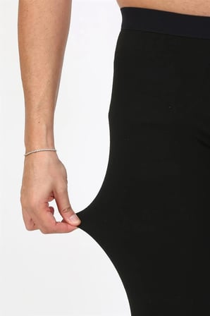 Erkek Termal Tayt Kışlık Tek Alt İçlik Siyah MERY WOMAN