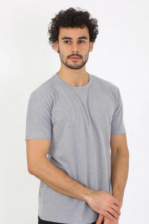 Erkek Sıfır Yaka Gri Penye Atlet MERY WOMAN