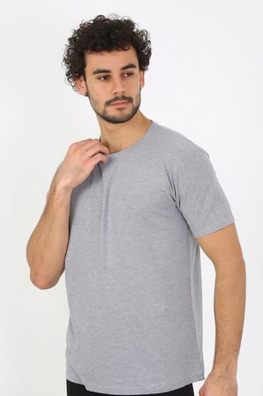 Erkek Sıfır Yaka Gri Penye Atlet MERY WOMAN
