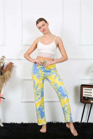 Kadın Pamuklu Alt Pijama Sarı MERY WOMAN