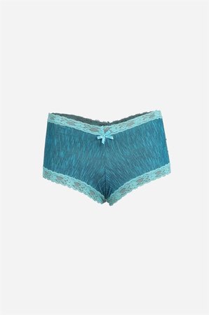 Kadın Pamuklu 2li Boxer Su Yeşili MERY WOMAN