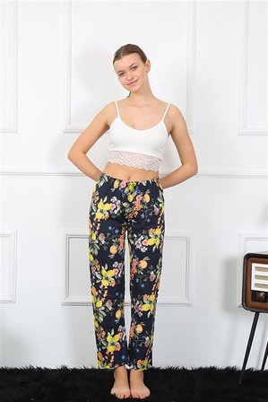 Kadın Pamuklu Alt Pijama Lacivert MERY WOMAN