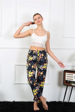 Kadın Pamuklu Alt Pijama Lacivert MERY WOMAN