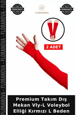 Premium Takım Dış Mekan Vly-L Voleybol Elliği Kırmızı L Beden