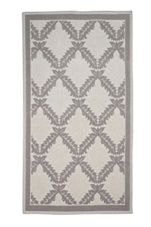 Pamuklu Kaymaz Taban Dikdörtgen Banyo Paspası – Yüksek Emici Pamuk Dokuma Banyo Halısı 50 x 80 Ölçülerinde