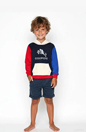 Çocul k kapüşonlu Sweatshirt - Tarz / 8009