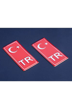 Tr Plaka Aliminyum Kırmızı Gümüş