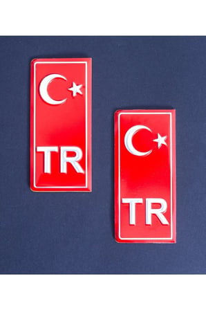 Tr Plaka Aliminyum Kırmızı Gümüş