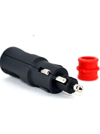 Araç Çakmak Ucu Soketi Fiş Lüx DIN Aparatlı