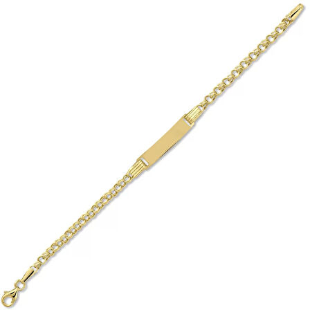 Nazar Boncuklu Altın Çocuk Künyesi (CKN0018)