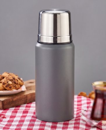 750 ML Çift Katlı Çelik Termos-24 Saat Sıcak, 48 Saat Soğuk,(Kamp, Piknik, Ofis, Seyahat)