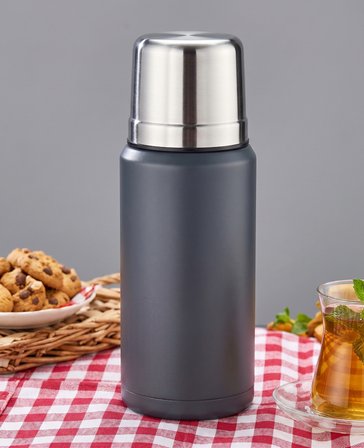 750 ML Çift Katlı Çelik Termos-24 Saat Sıcak, 48 Saat Soğuk,(Kamp, Piknik, Ofis, Seyahat)
