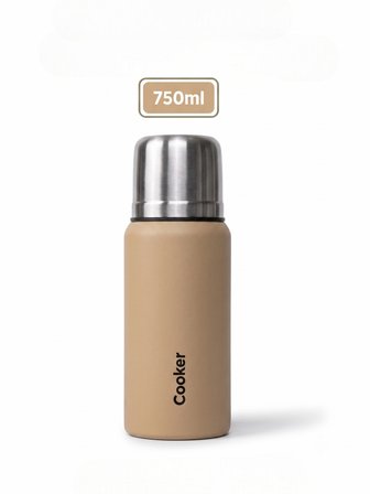 750 ML Çift Katlı Çelik Termos-24 Saat Sıcak, 48 Saat Soğuk,(Kamp, Piknik, Ofis, Seyahat)