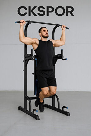 CKSpor Barfiks Çekme Duvarı Güç Kulesi Barfiks Çok Fonksiyonlu Spor Aleti CKS-76