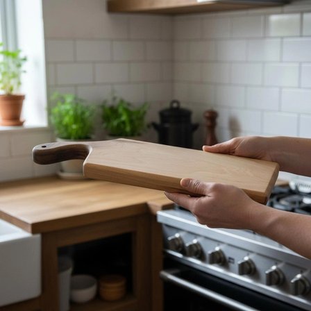 Masif Ceviz Ağacı Kesme ve Sunum Tahtası