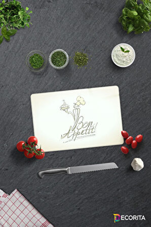 Cam Kesme Tahtası - Cam Kesme Tablası | Bon Appetit - Şef | 20cm x 30cm