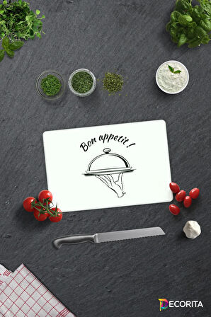 Cam Kesme Tahtası - Cam Kesme Tablası | Bon Appetit - Servis | 20cm x 30cm