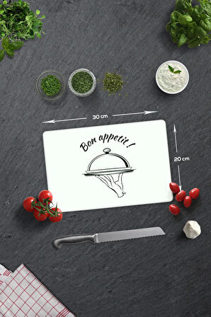 Cam Kesme Tahtası - Cam Kesme Tablası | Bon Appetit - Servis | 20cm x 30cm