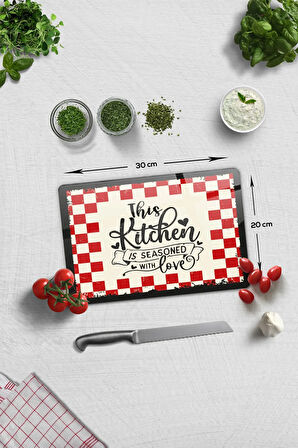 Cam Kesme Tahtası - Cam Kesme Tablası | Kitchen Love | 20cm x 30cm