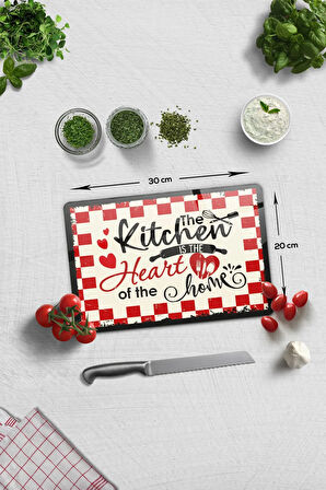 Cam Kesme Tahtası - Cam Kesme Tablası | Kitchen Heart | 20cm x 30cm