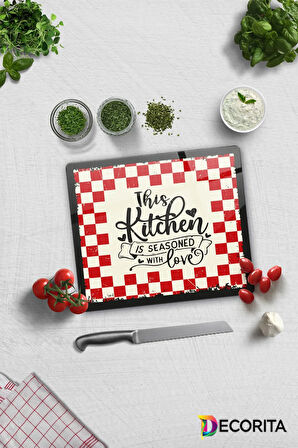 Cam Kesme Tahtası - Cam Kesme Tablası | Kitchen Love | 29cm x 34cm