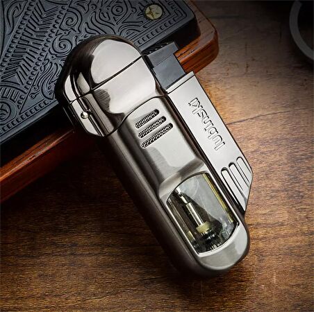Lubinski 4lü Torch Gunmetal Puro Çakmağı (8179AT)